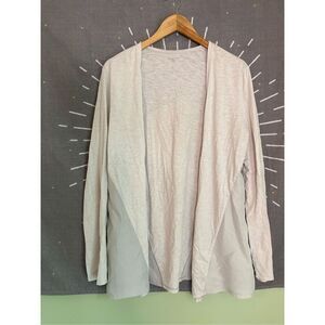 Garnet Hill Gray Silk Blend Cardigan